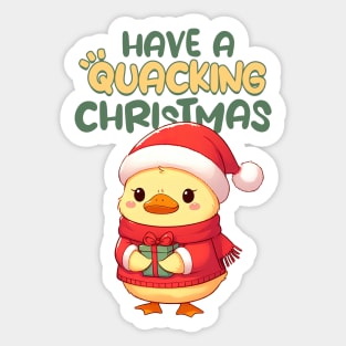 Have a Quacking Christmas Duck Sticker